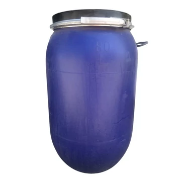 Hordó műanyag BILINCSES 80 literes + fogó kék 