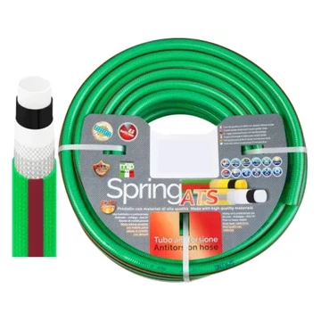 Locsoló tömlő "1/2" 6 rétegű olasz 25 m csavarodásmentes Spring