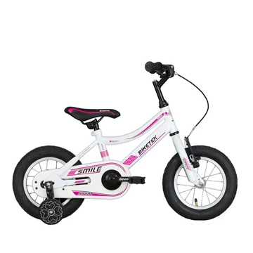 12" BIKETEK SMILE Kislány Kerékpár Fehér  2-4 éves korig