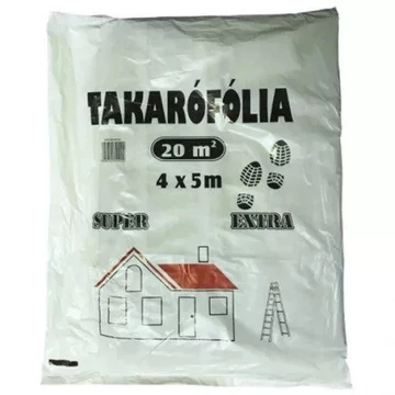 Takarófólia létrázható / szürke 5x4 m 5db/csomag