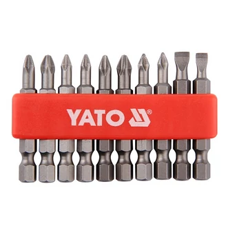 Bit szett 10 részes vegyes CV 50mm 1/4~yato